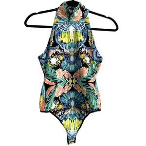 Intimately Free People Mock Neck Sleeveless Body Suit